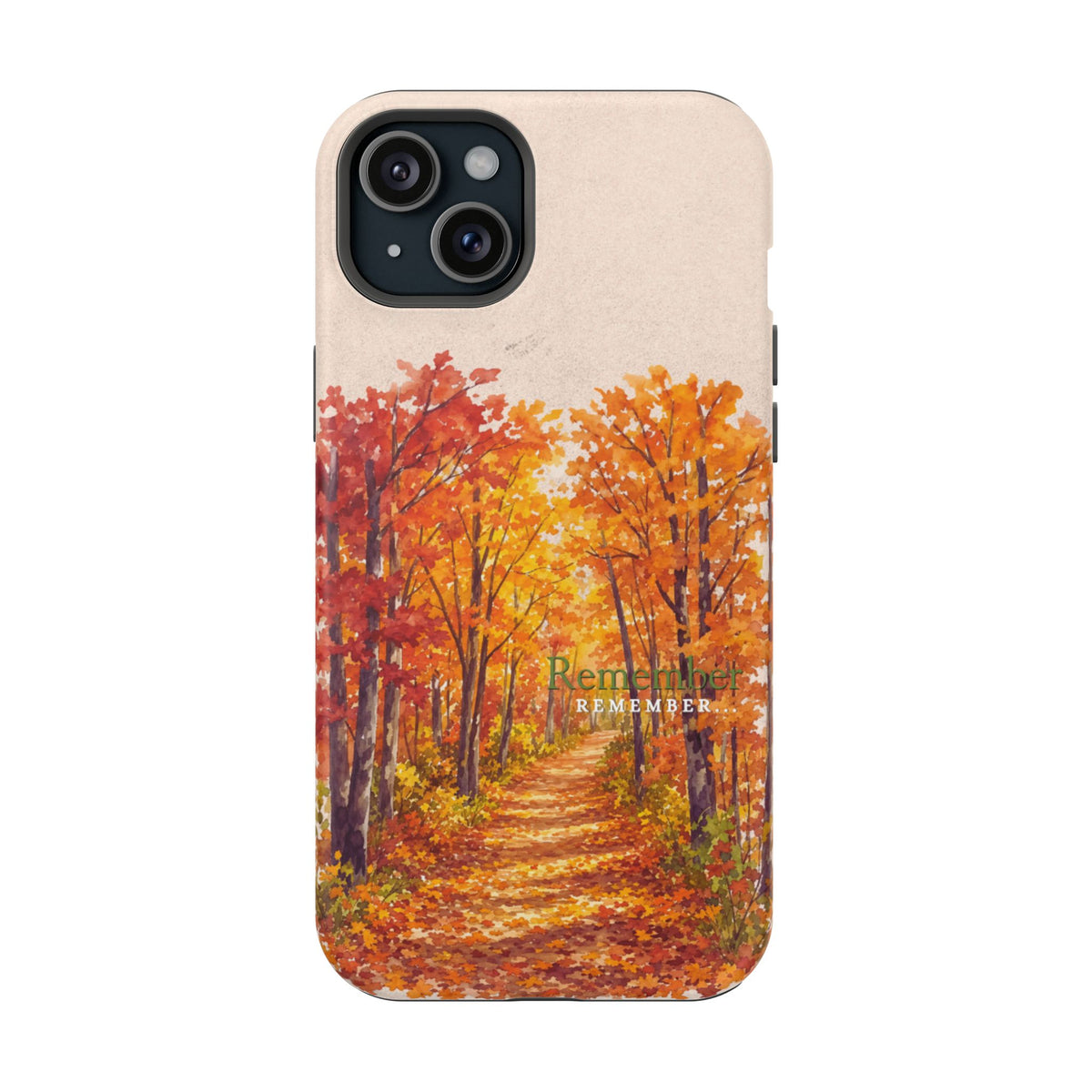 Wireless-Charging Compatible Case – Autumn Remembered – Compatible with iPhone 13–17 & Samsung Galaxy S25–S26 Series