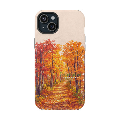 Wireless-Charging Compatible Case – Autumn Remembered – Compatible with iPhone 13–17 & Samsung Galaxy S25–S26 Series