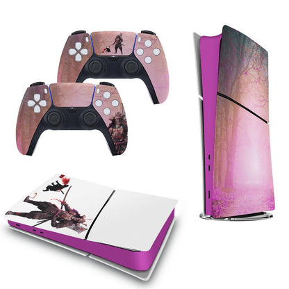 Console Skin Kit – Fallen Honor – Compatible with PlayStation 5 Slim Digital Edition