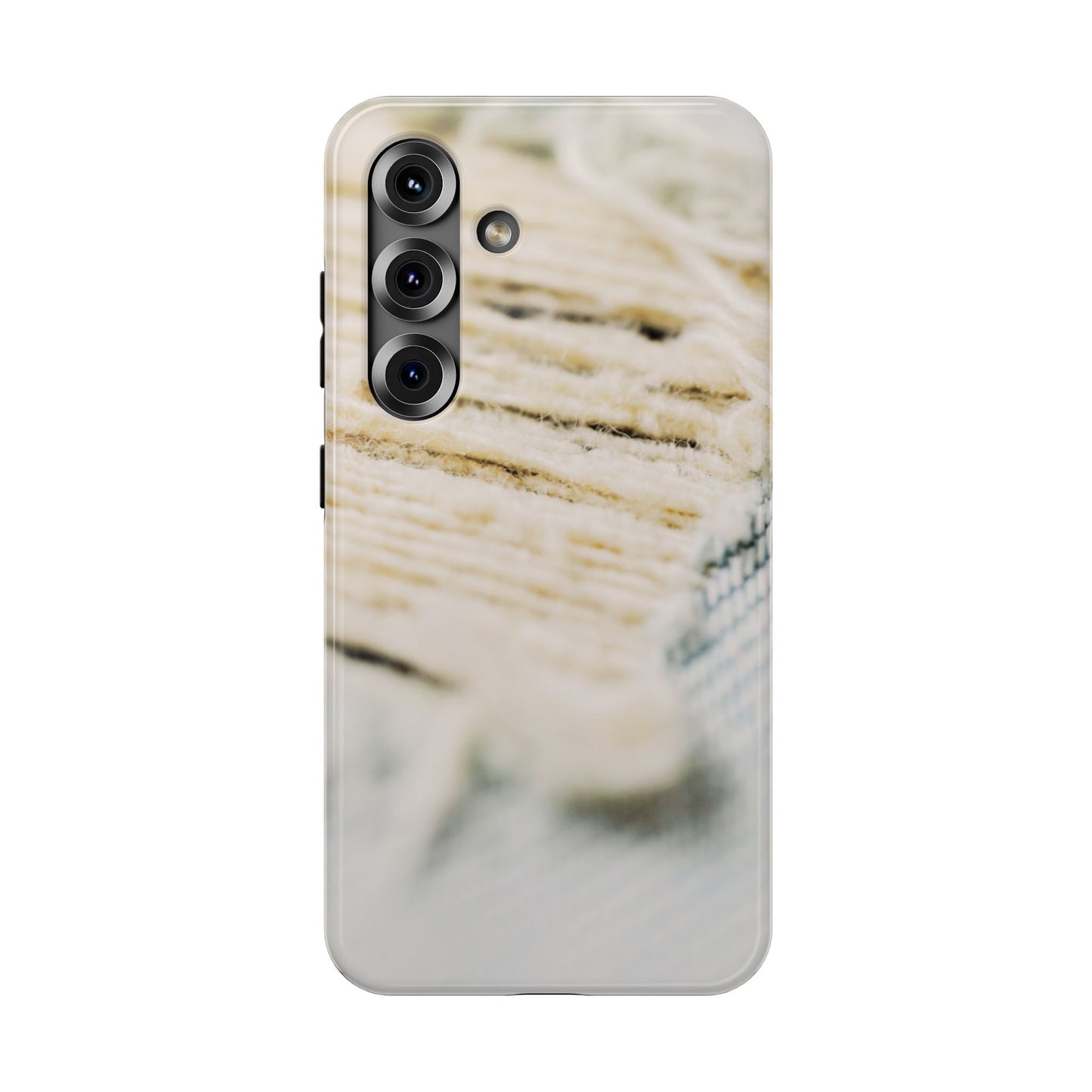 Impact-Resistant Phone Case – Woven Warmth