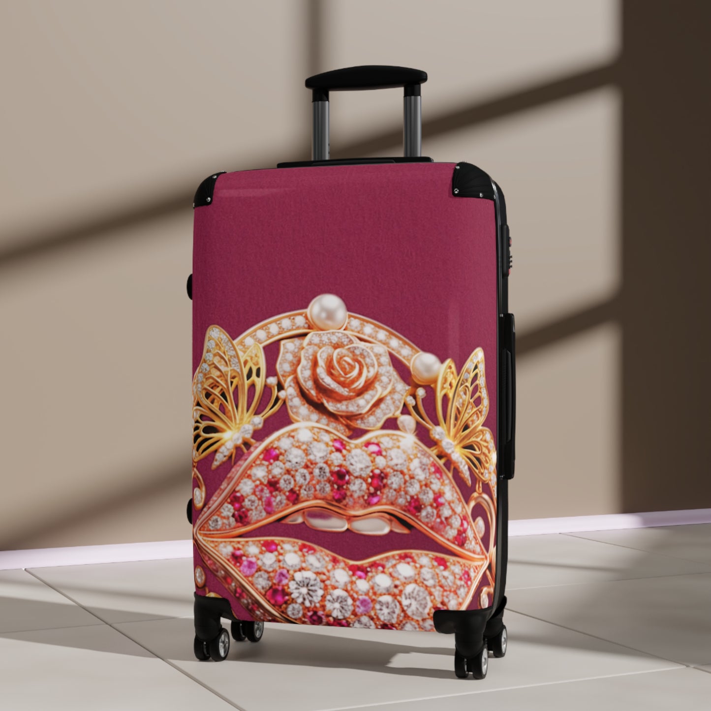 Hardshell Suitcase – Kiss of Gold