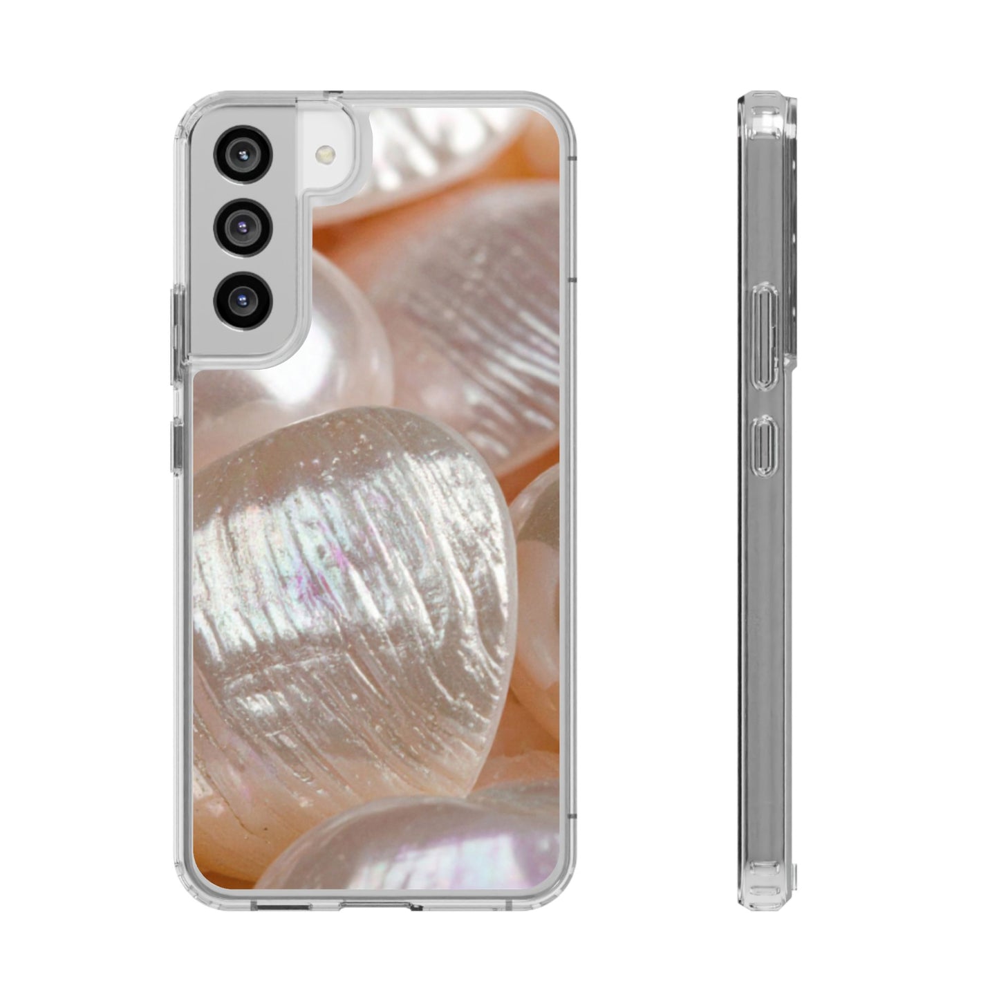 Clear Phone Case – Blush Pearl