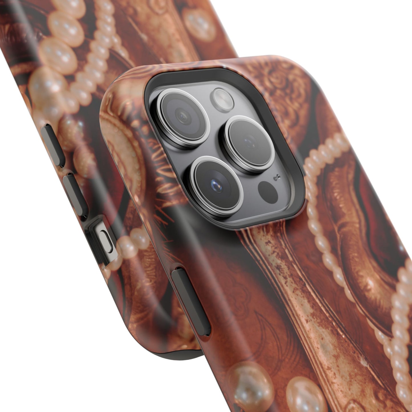 Impact-Resistant Phone Case – Bronze Vanity