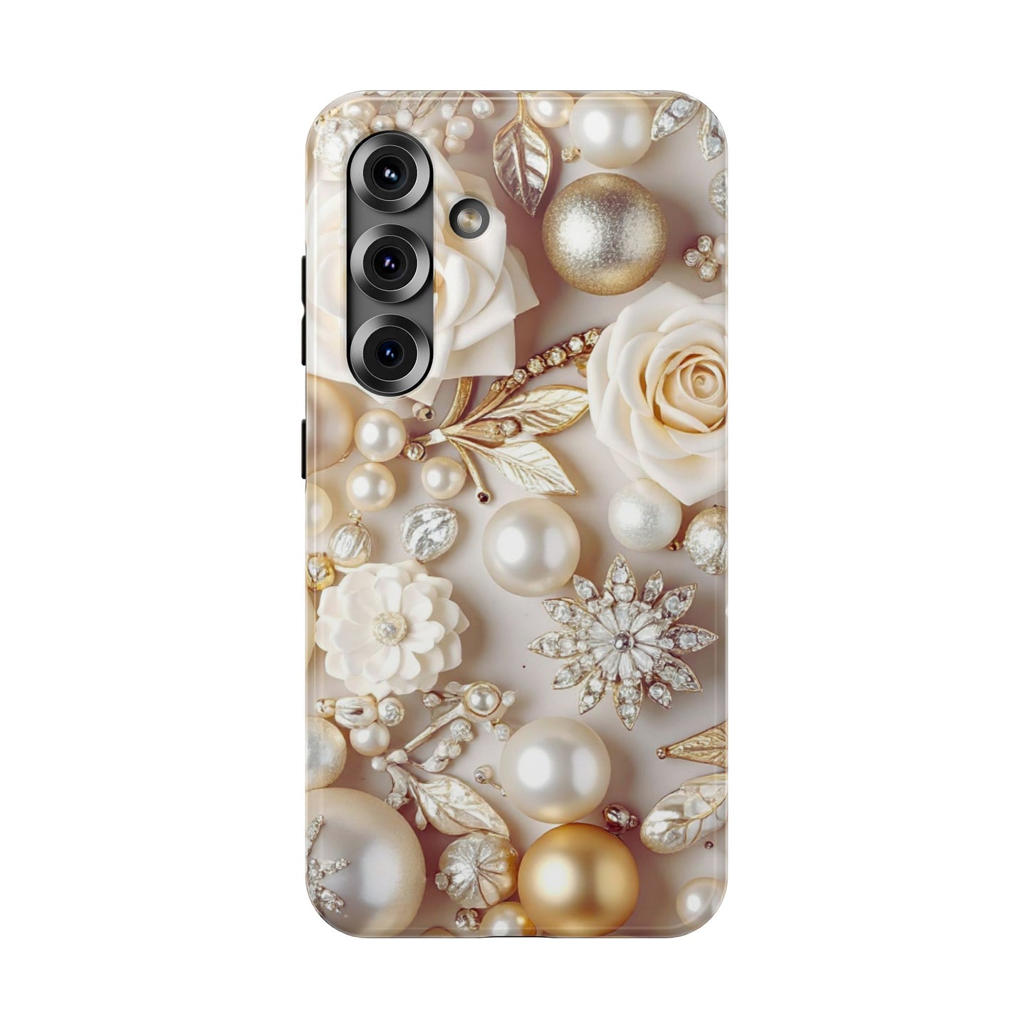 Impact-Resistant Phone Case – Ivory Opulence