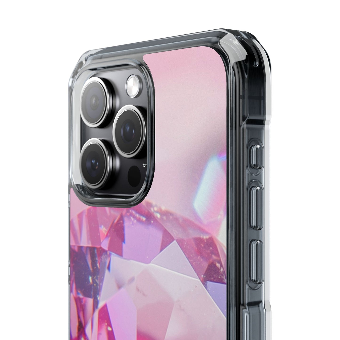 Clear Magnetic Phone Case – Pink Ice