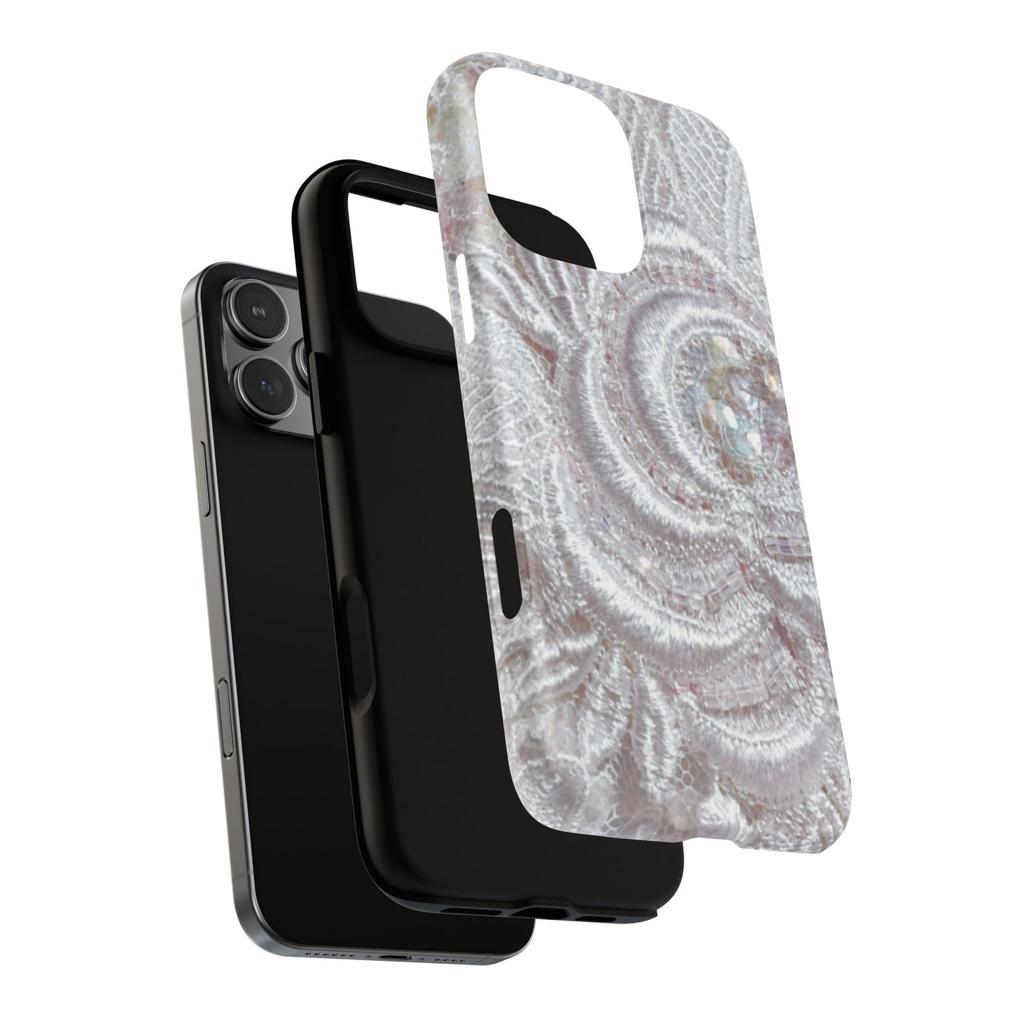 Protective Magnetic Phone Case – Lace Veil