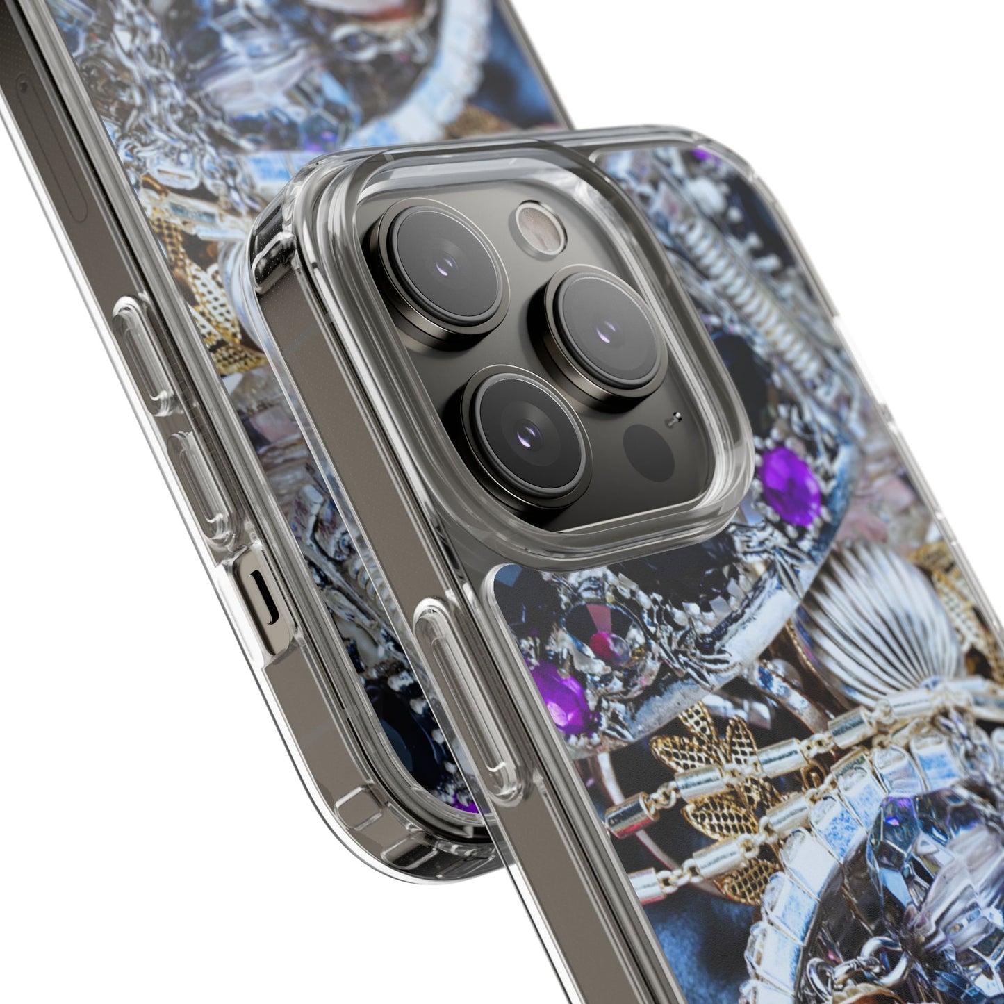 Clear Phone Case – Chrome Jewel