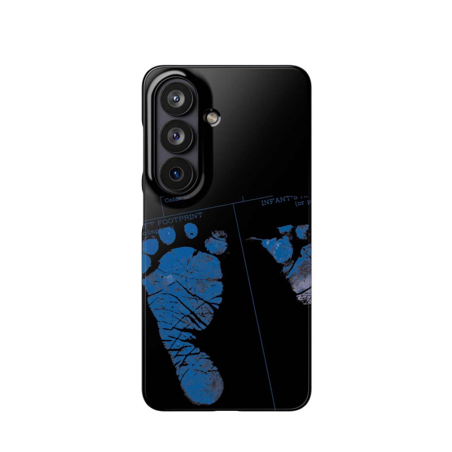 Snap Phone Case – Mom’s Little Blue Footprints