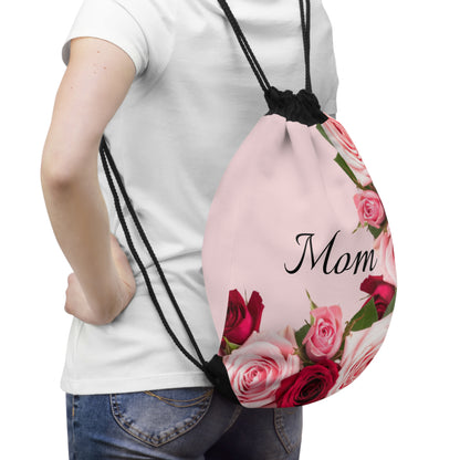 Drawstring Bag – Mom’s Rose Bouquet