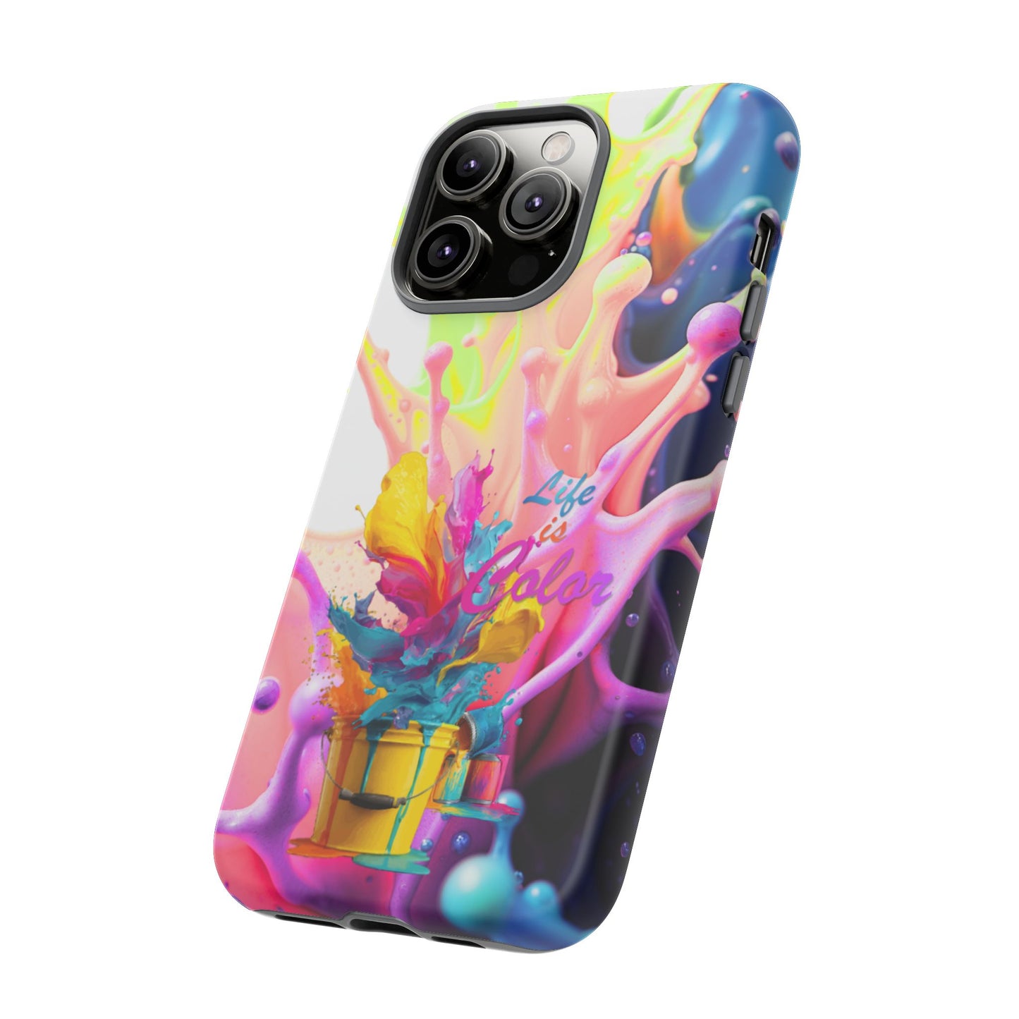Color Splash Phone Case — “Life in Color” Protective Tough Case