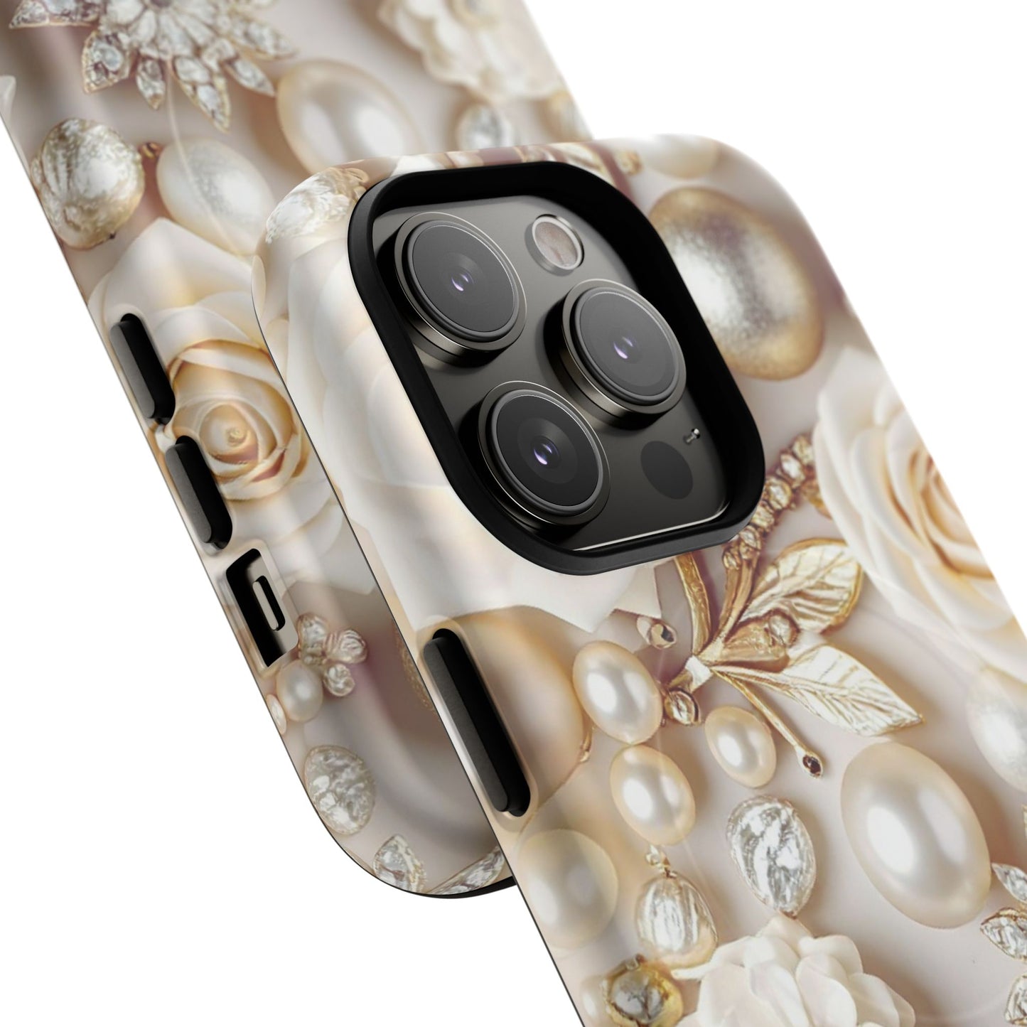 Protective Magnetic Phone Case – Ivory Opulence