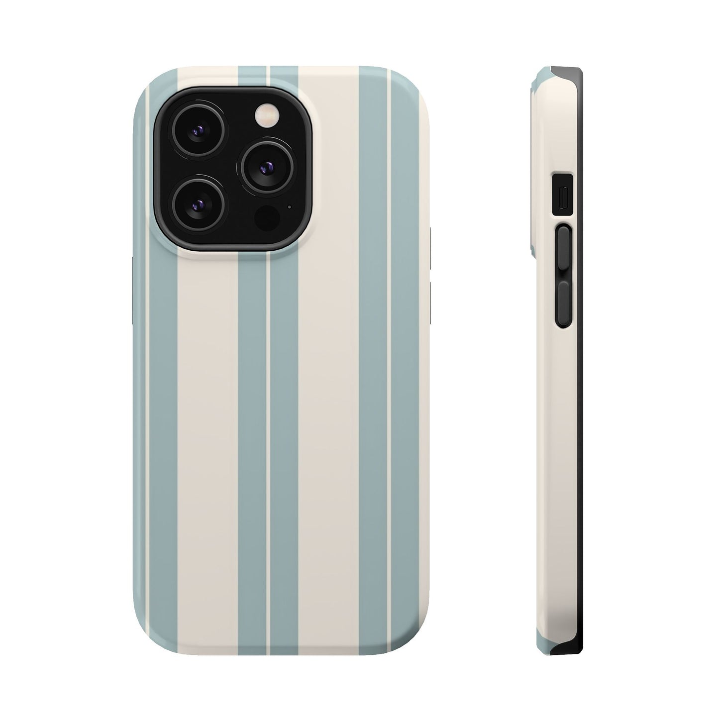 Wireless-Charging Compatible Case – Coastal Stripe