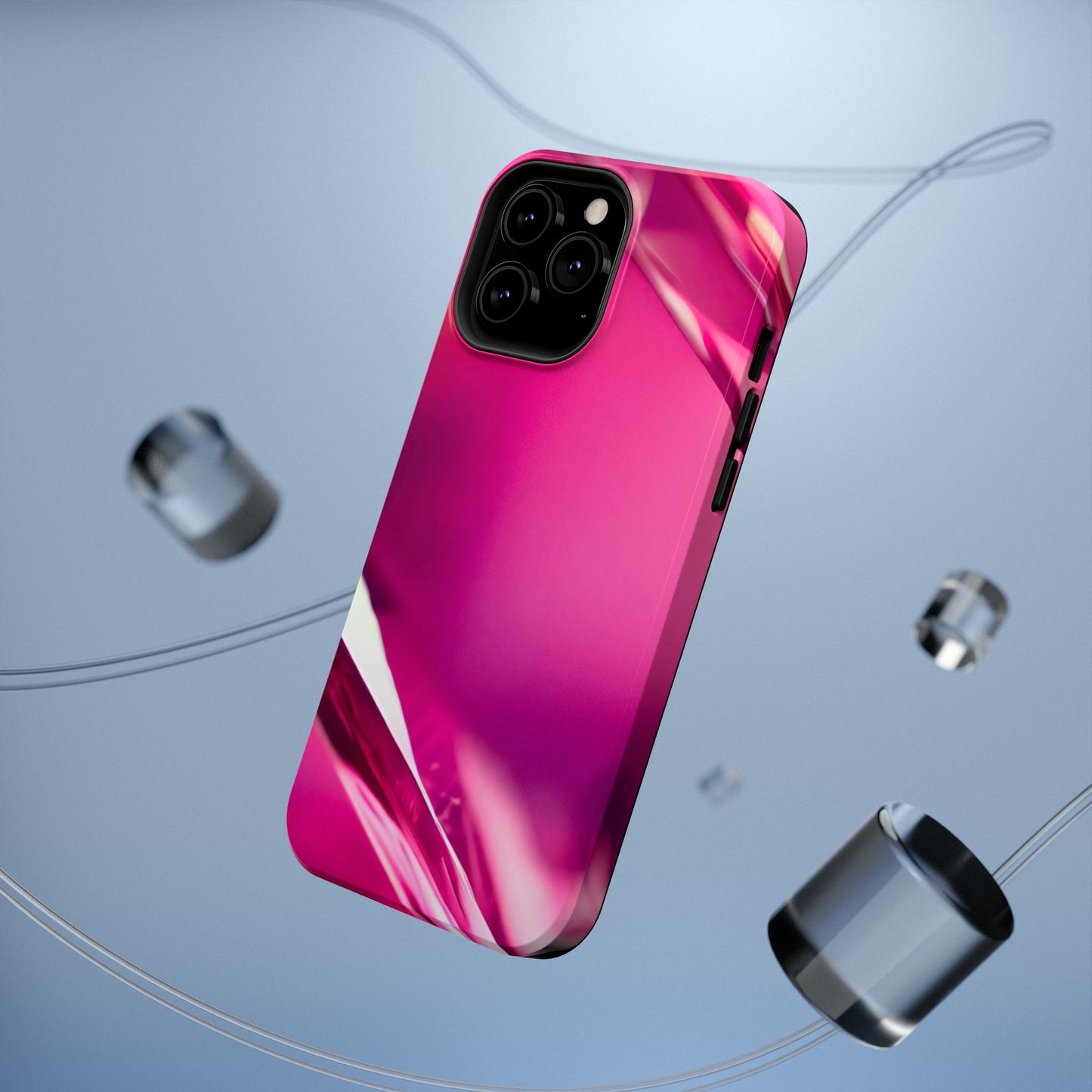 Impact-Resistant Phone Case – Magenta Motion