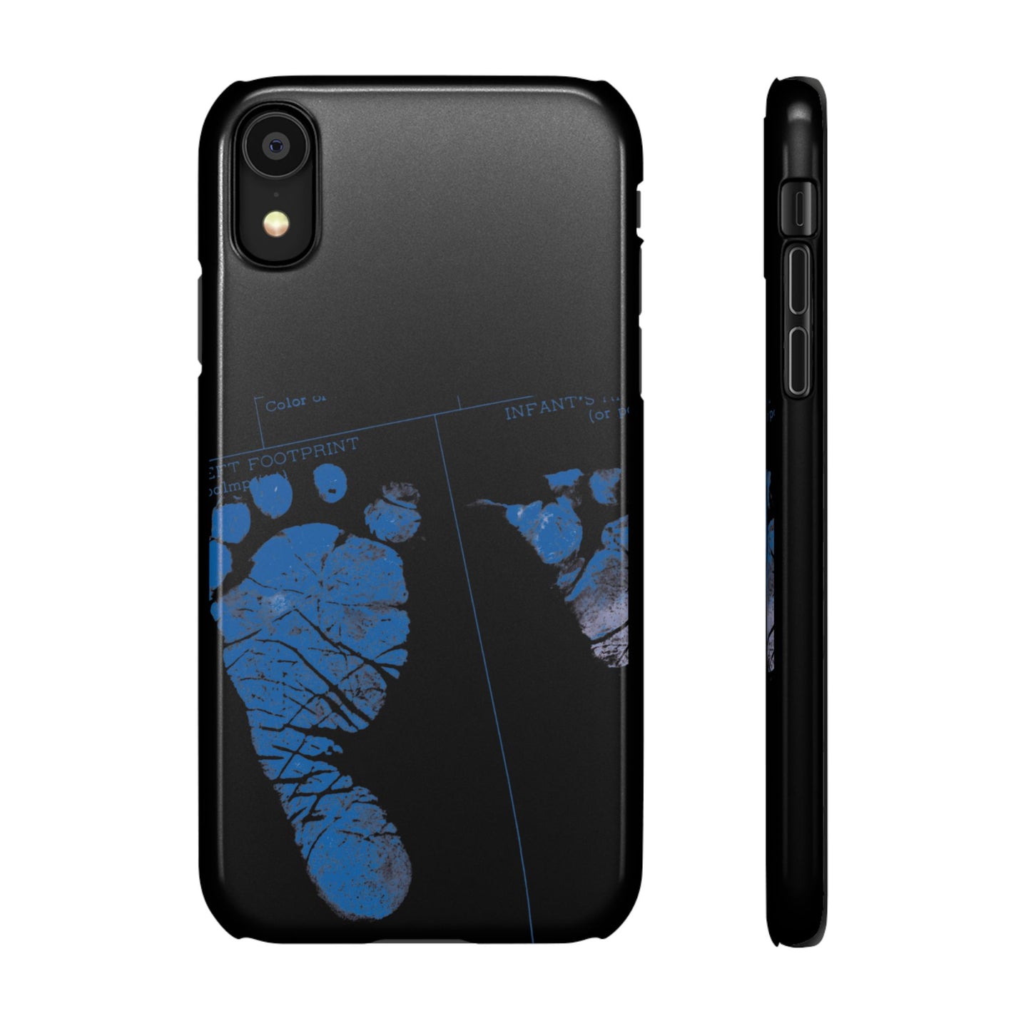 Snap Phone Case – Mom’s Little Blue Footprints