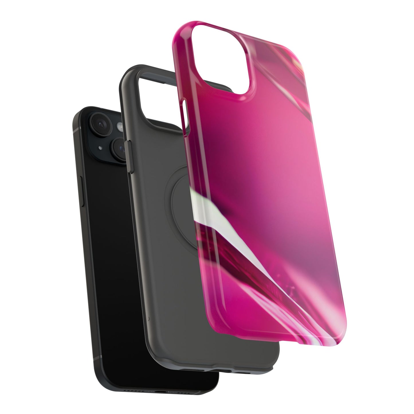 Impact-Resistant Phone Case – Magenta Motion