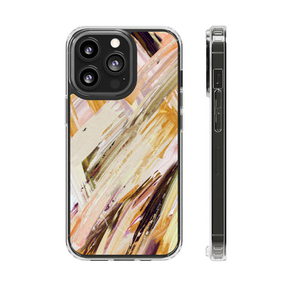 Clear Phone Case – Brush & Bronze