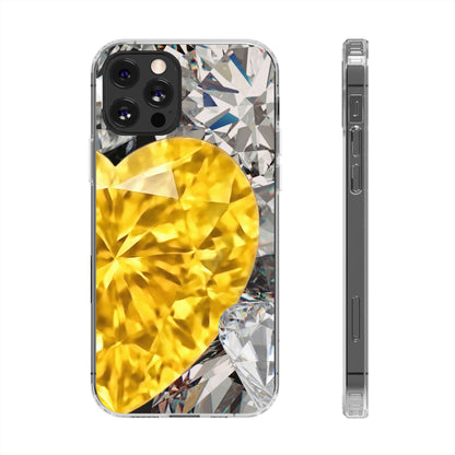 Clear Phone Case – Heart of Gold