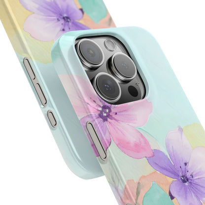 Slim Phone Case – Water Petal