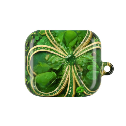 Earbud Case Cover – Lucky Clover Shamrock Kiss