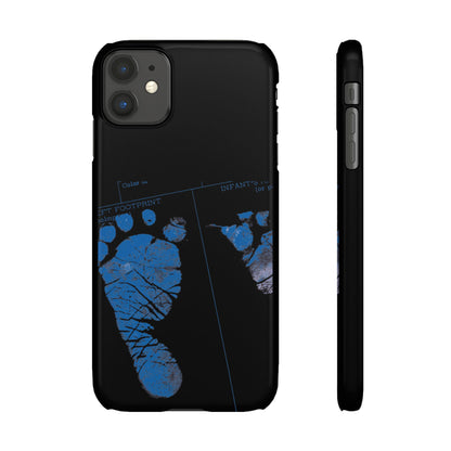 Snap Phone Case – Mom’s Little Blue Footprints