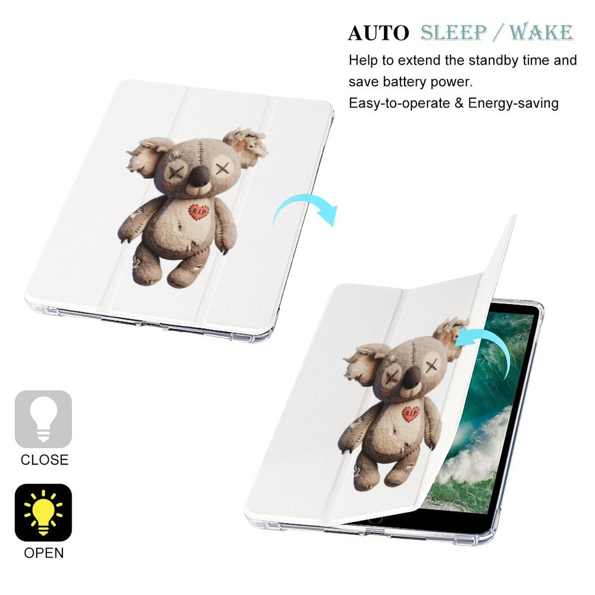 Tablet Case with Pencil Holder – Cursed Cuddles