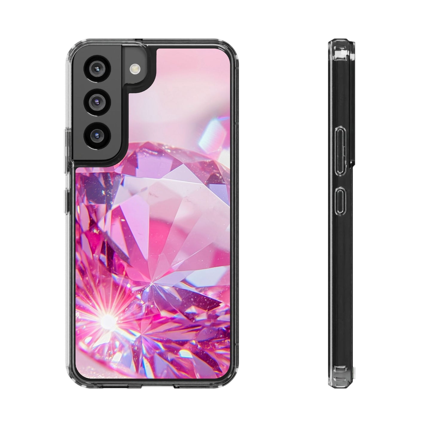 Clear Phone Case – Pink Ice