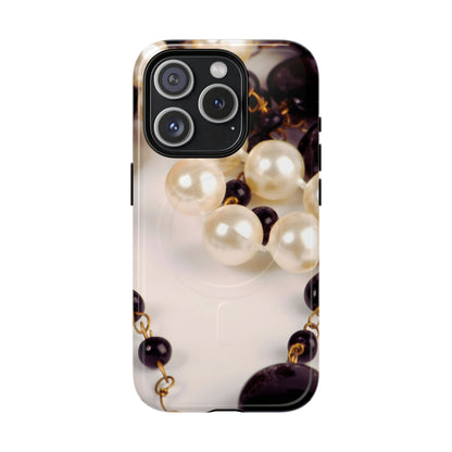 Protective Magnetic Phone Case – Noir Pearl
