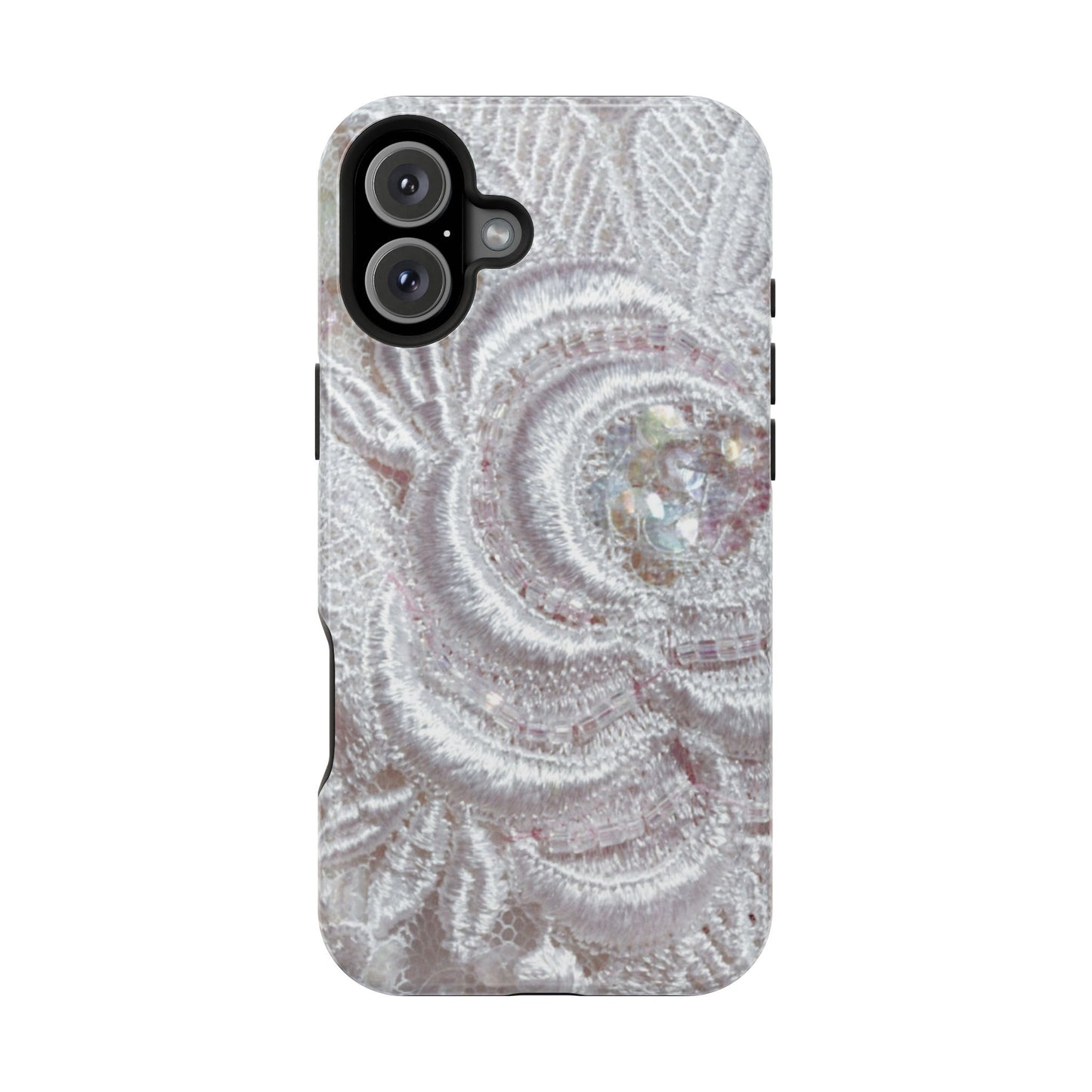 Impact-Resistant Phone Case – Lace Veil