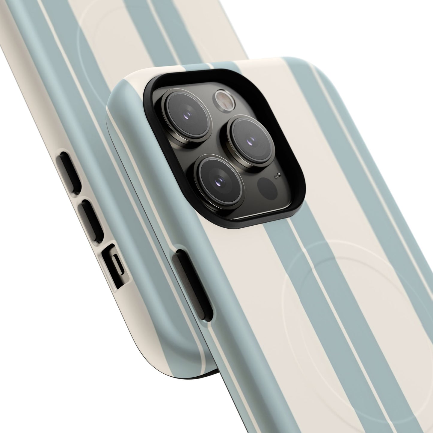 Protective Magnetic Phone Case - Coastal Stripe