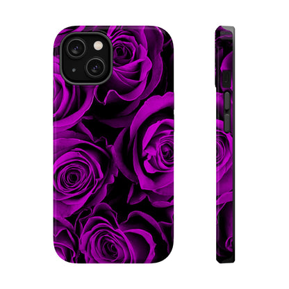 Wireless-Charging Compatible Case – Amethyst Roses