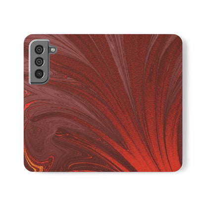 Flip Case – Crimson Current