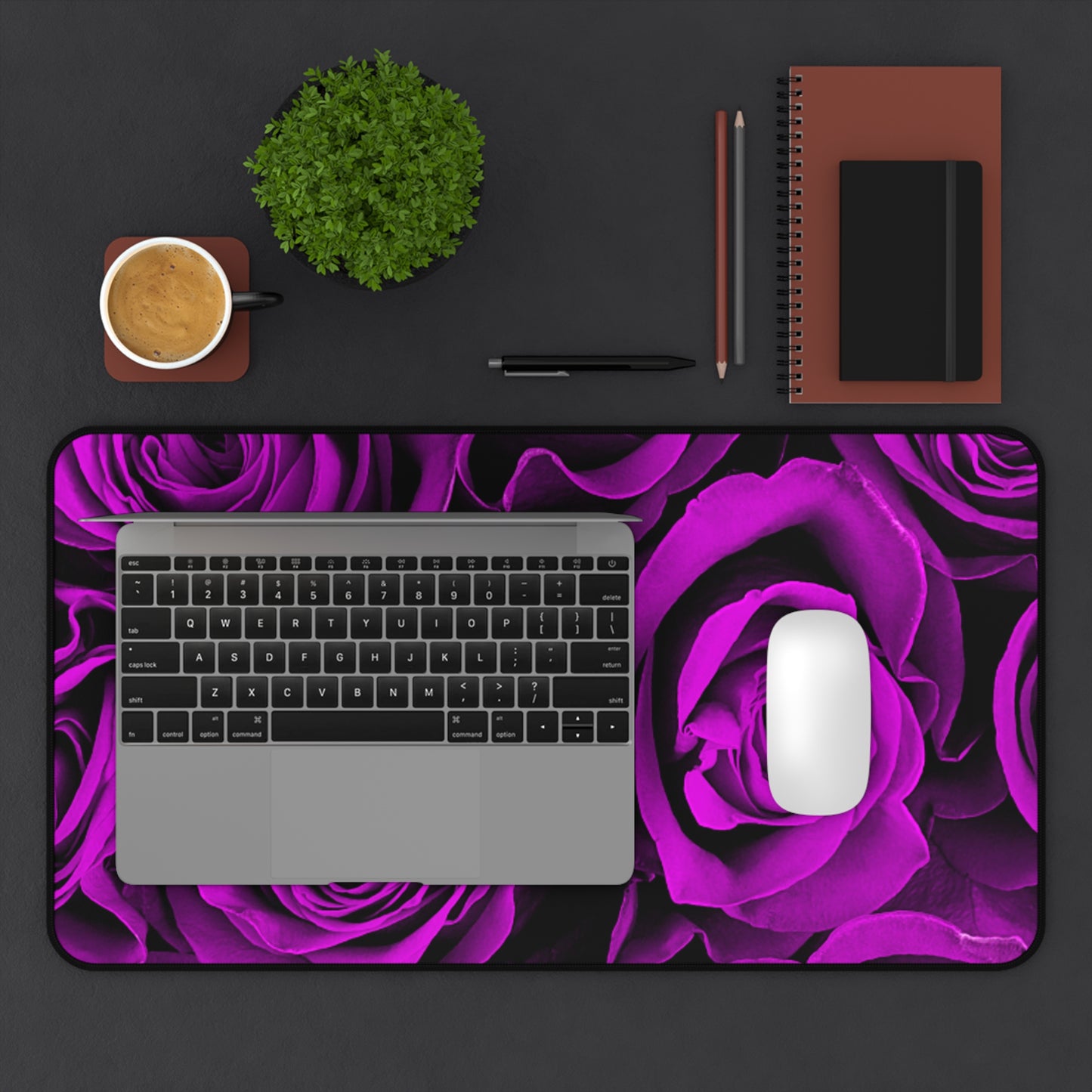 Desk Mat – Amethyst Roses
