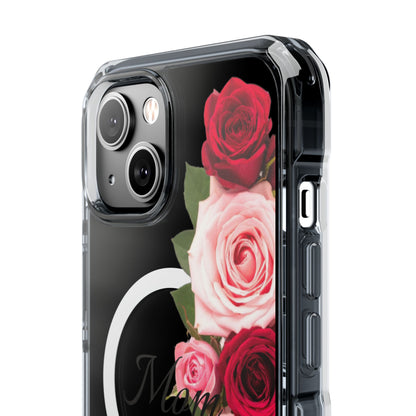Clear Magnetic Phone Case – Mom’s Rose Bouquet