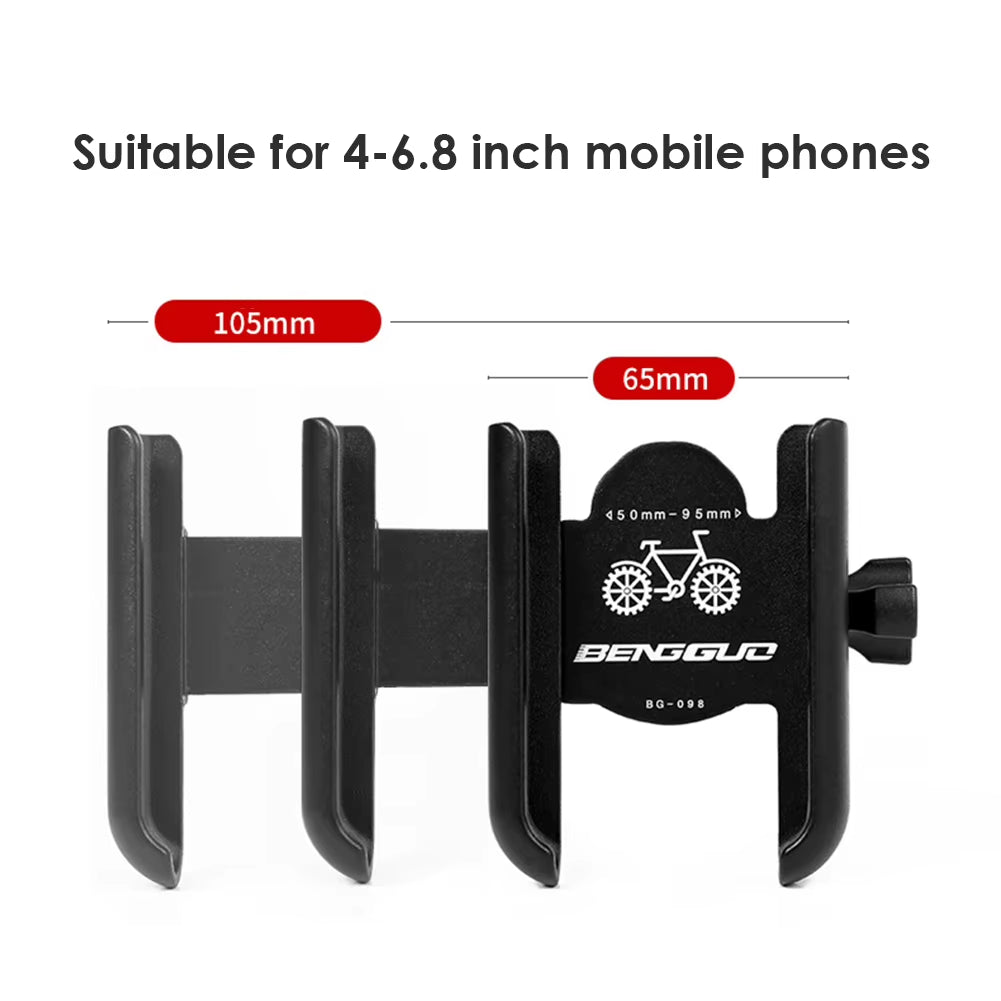Aluminium Alloy Bike Phone Holder Stand 360 Rotation Adjustable MTB Motorcycle Bicycle Handlebar GPS Bracket Mount