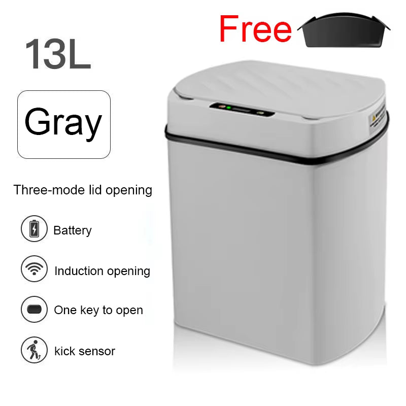 Smart Trash Can for Kitchen House Smart Home Dustbin Wastebasket Bathroom Automatic Sensor Trash Can Garbage Bin Cleaning Tools