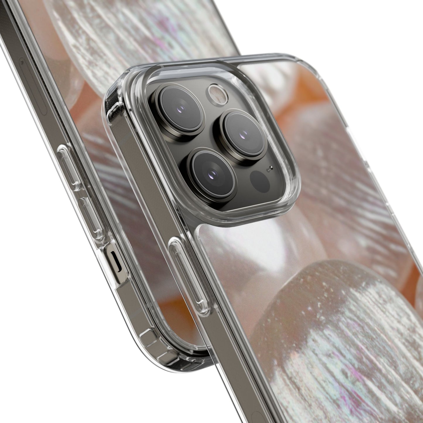 Clear Phone Case – Blush Pearl