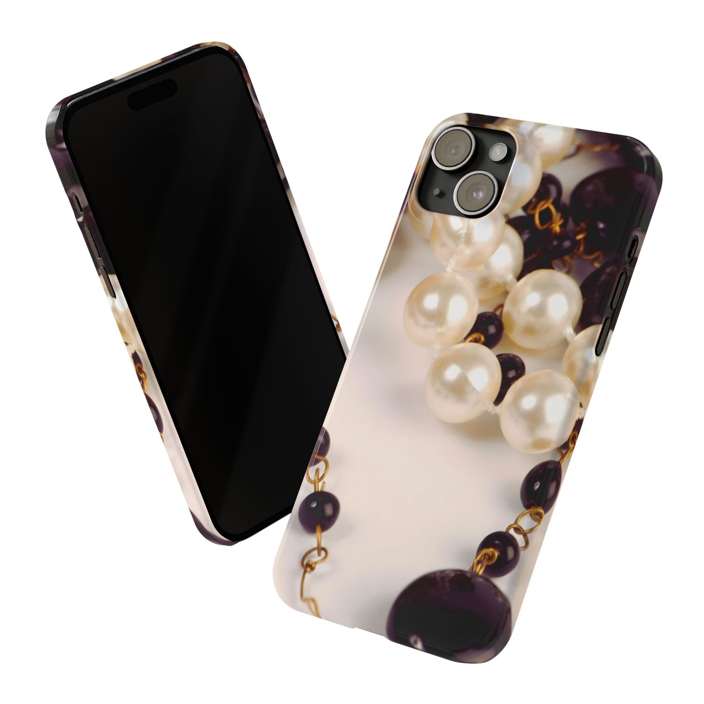 Slim Phone Case – Noir Pearl