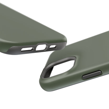 Impact-Resistant Phone Case — Military Green Protective Shockproof Cover