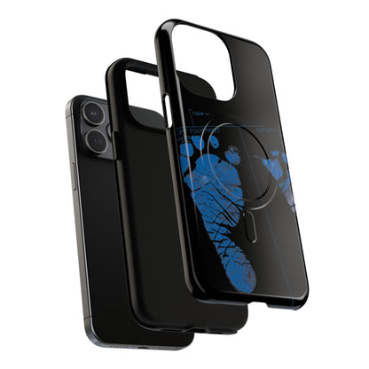 Protective Magnetic Phone Case – Mom’s Little Blue Footprints