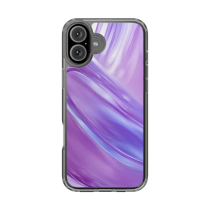 Clear Phone Case – Lavender Wave