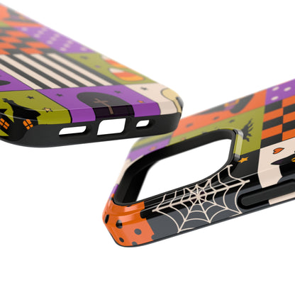 Impact-Resistant Phone Case – Spooky Patchwork
