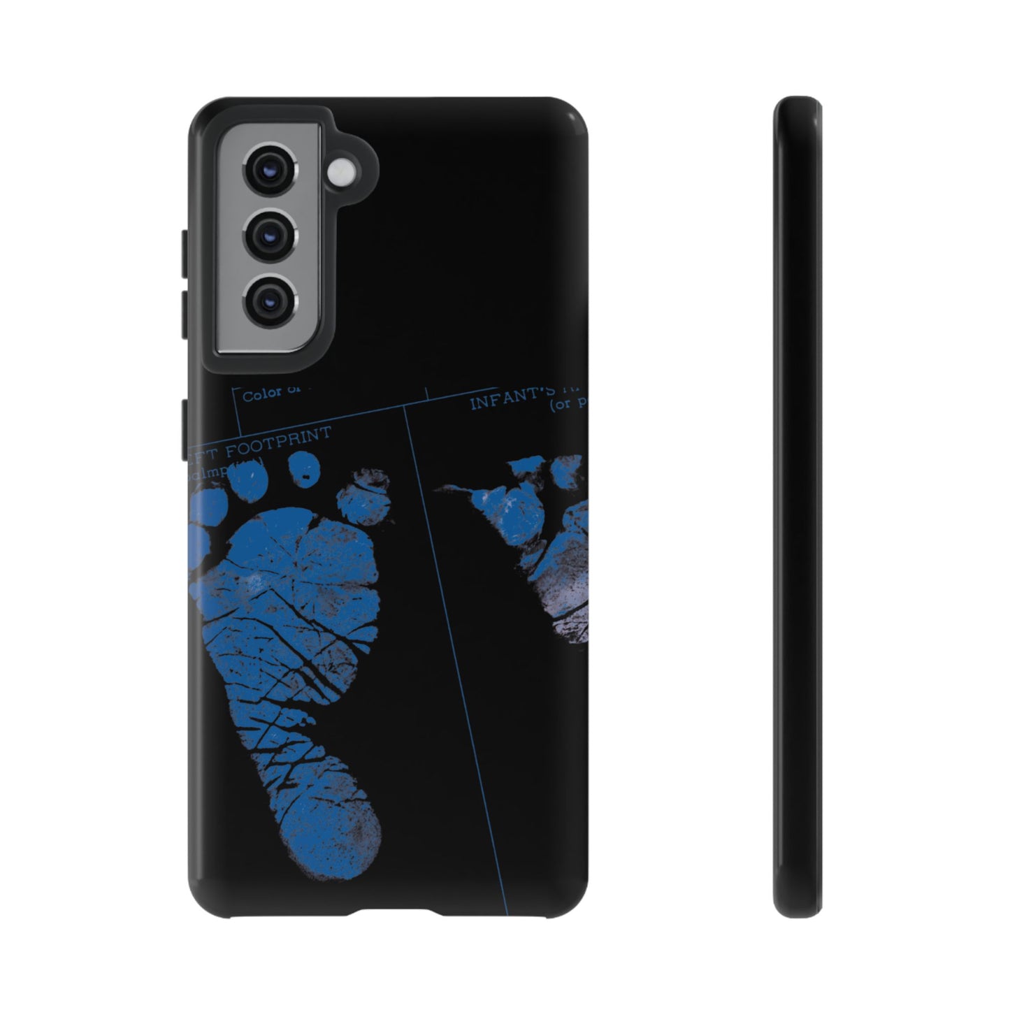 Protective Phone Case – Mom’s Little Blue Footprints