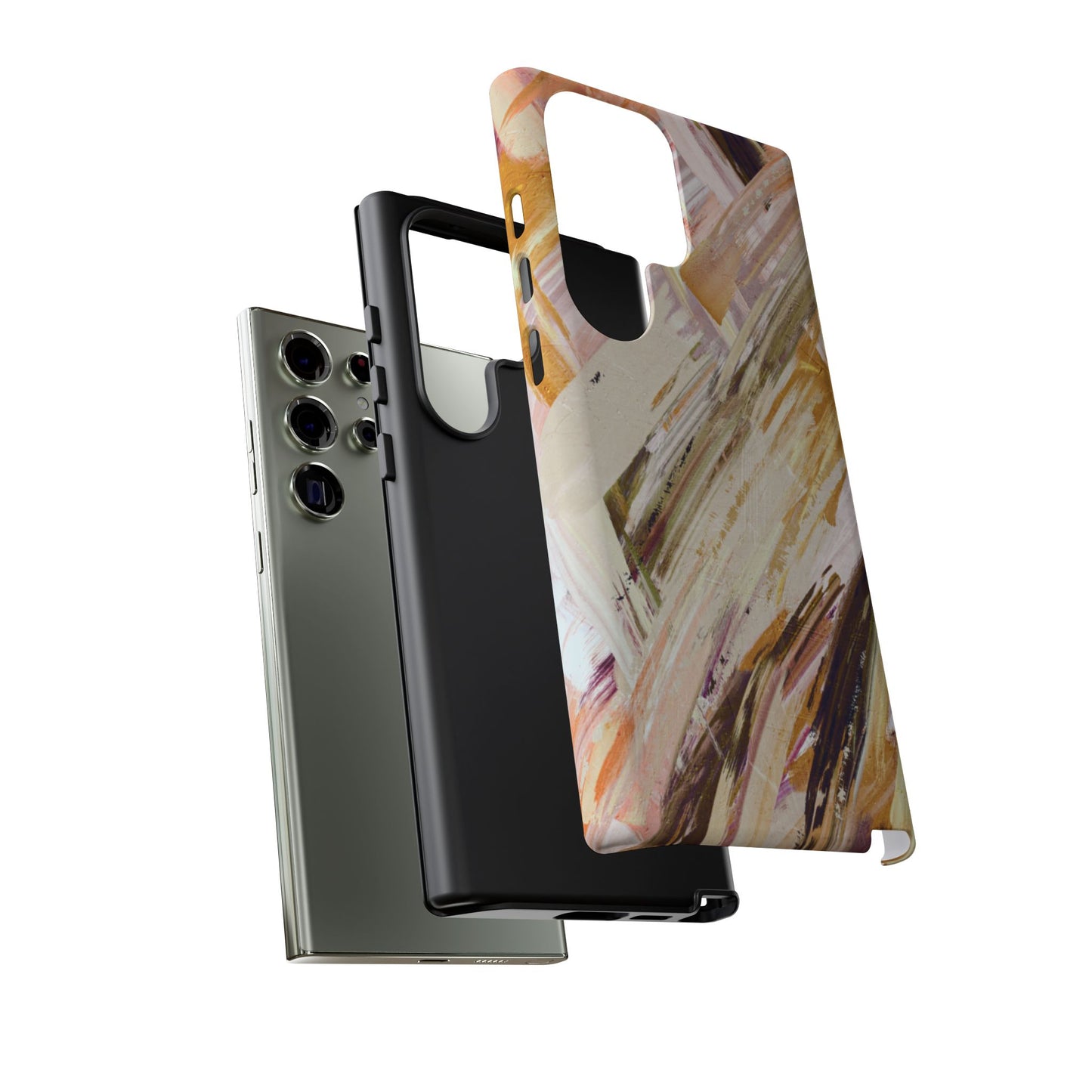 Protective Phone Case – Brush & Bronze