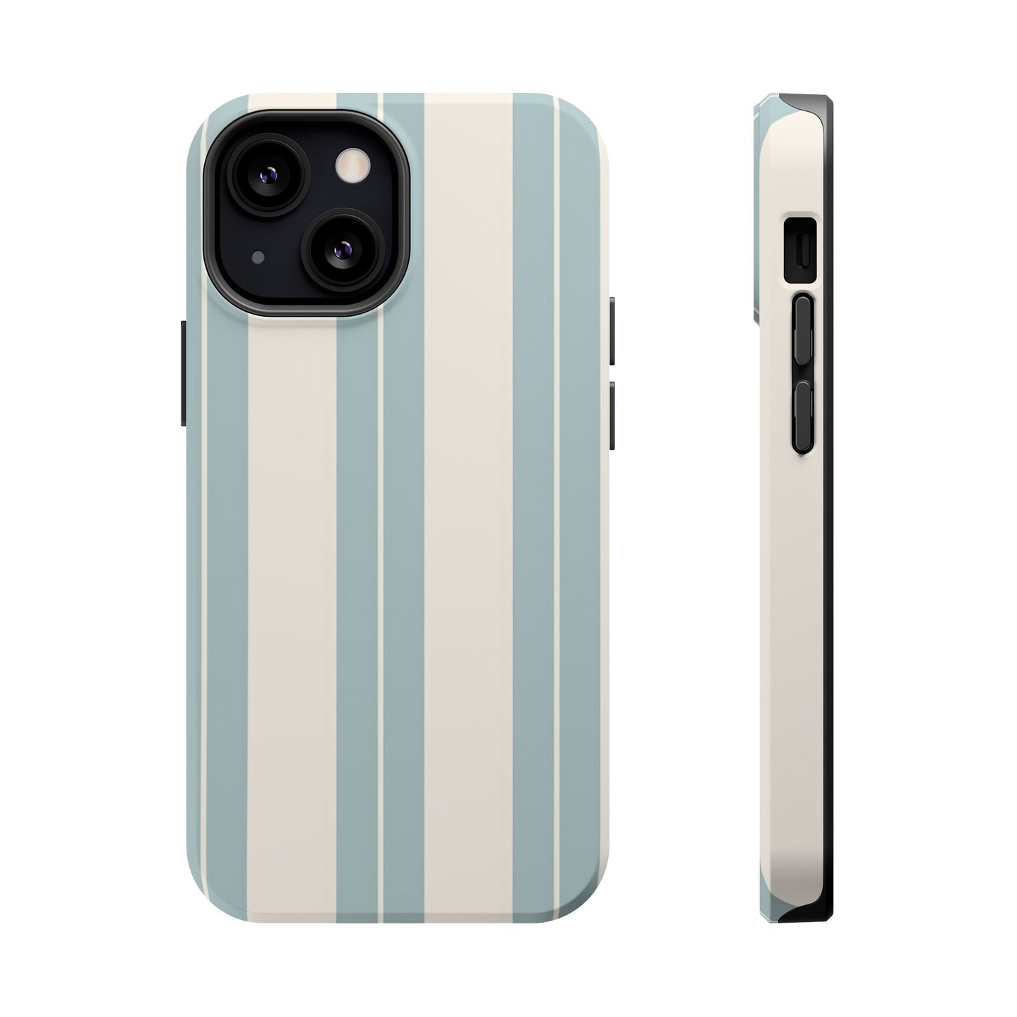 Wireless-Charging Compatible Case – Coastal Stripe