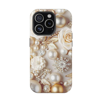 Wireless-Charging Compatible Case – Ivory Opulence