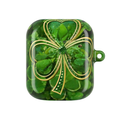 Earbud Case Cover – Lucky Clover Shamrock Kiss