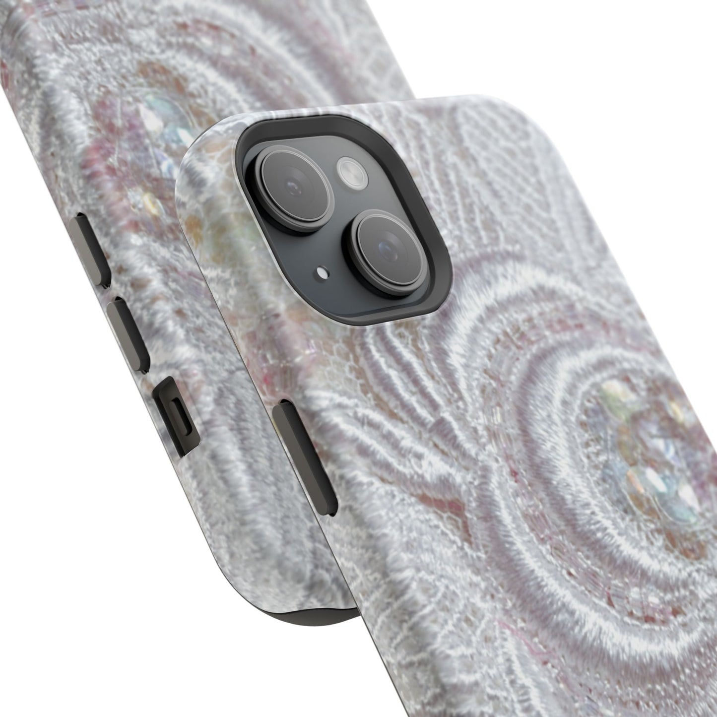 Impact-Resistant Phone Case – Lace Veil