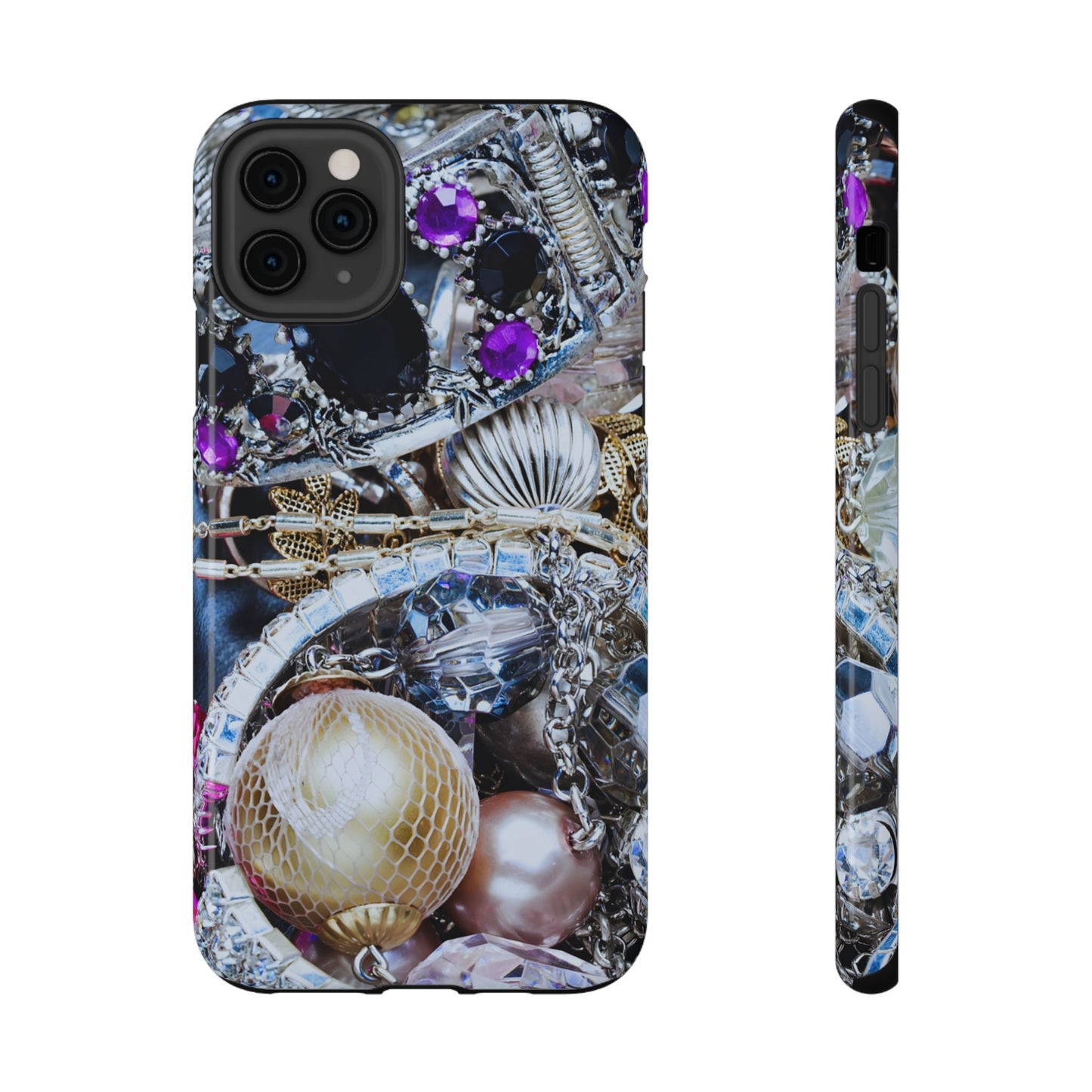 Impact-Resistant Phone Case – Chrome Jewel