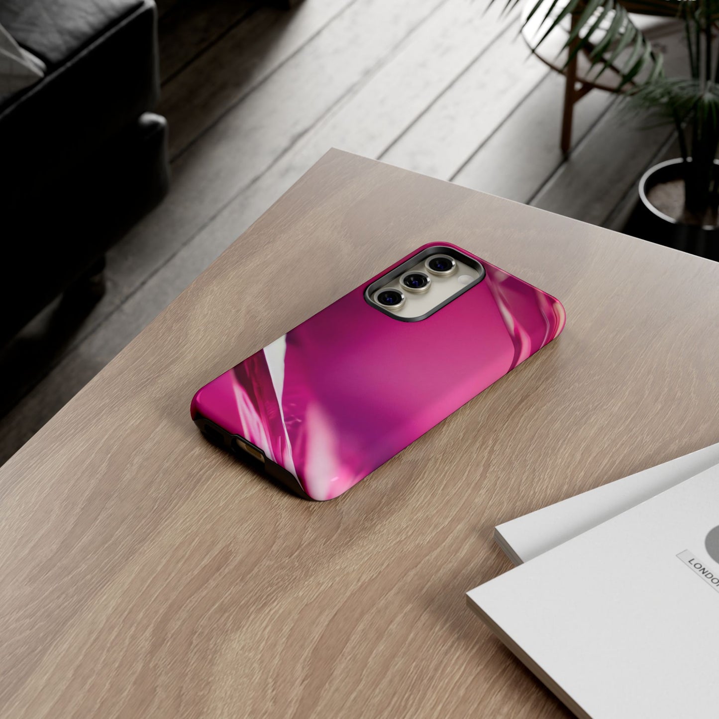 Protective Phone Case – Magenta Motion