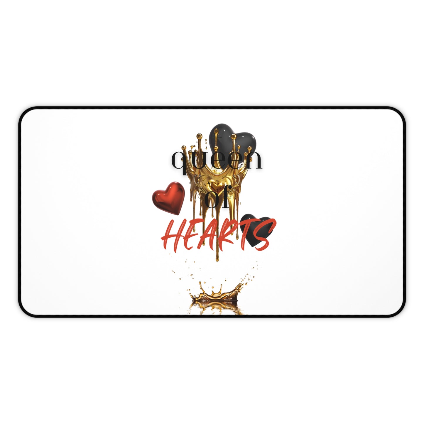 Neoprene Desk Mat – Queen of Hearts